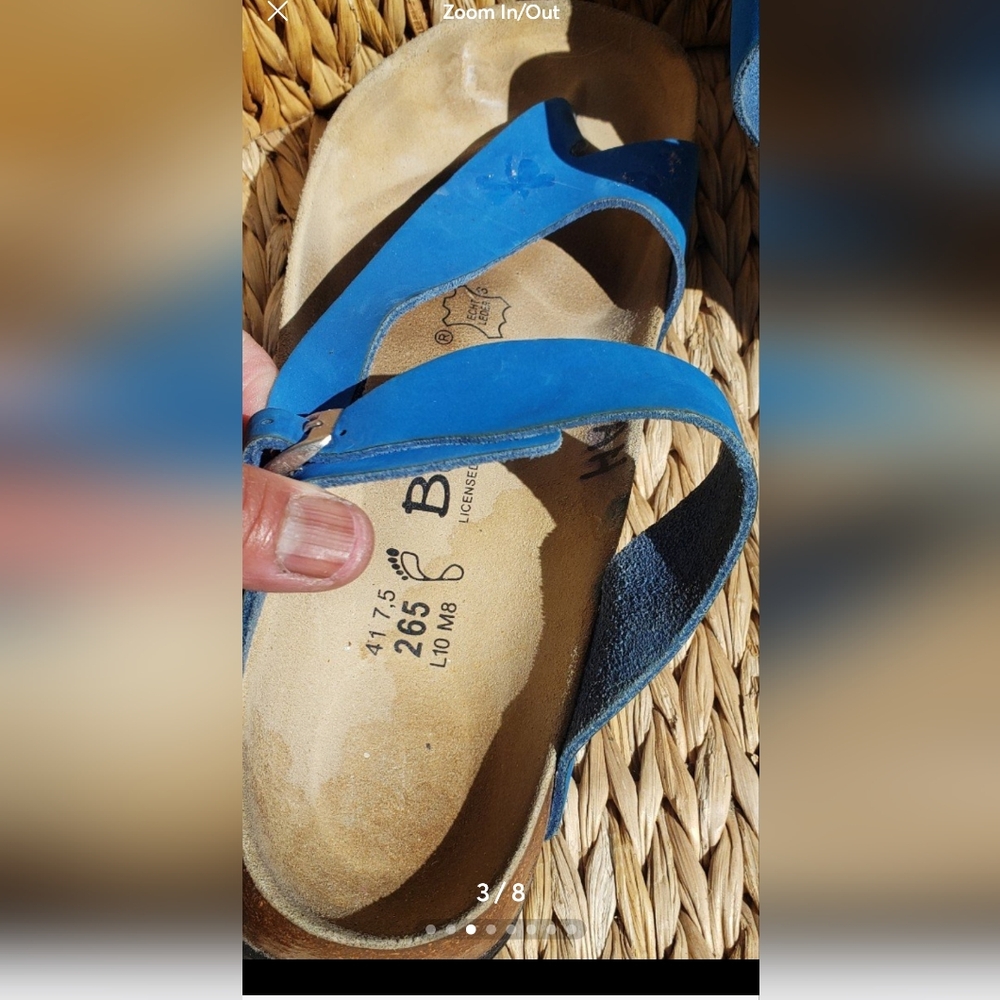 Betula By Birkenstock Women's Blue Sandals - Picture 3 of 8